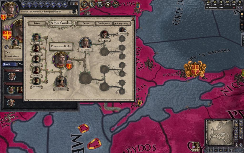 Crusader Kings 2 : l'arbre familial
