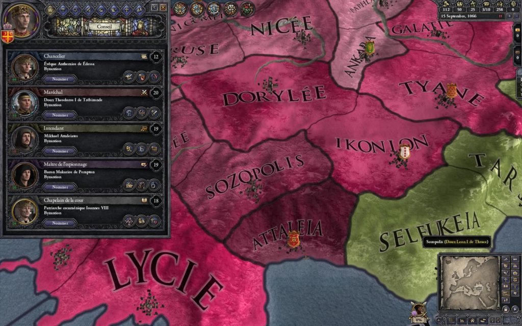 Crusader Kings 2 : le conseil