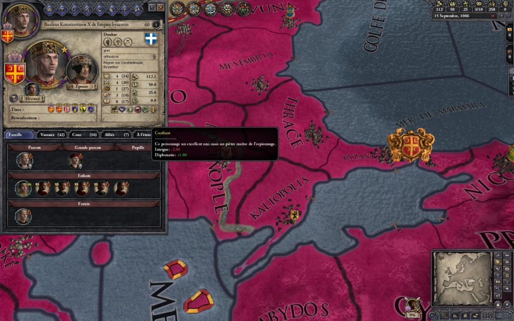 Crusader Kings 2 : le trait de personnage Confiant