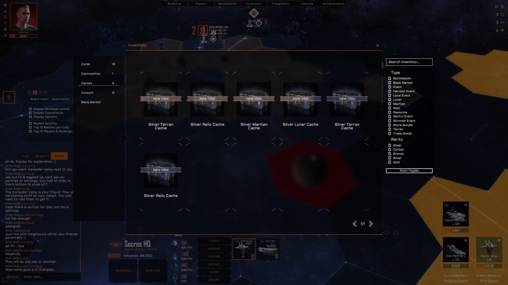 Le système de coffre de Starborne