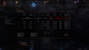 Le menu flotte de Starborne