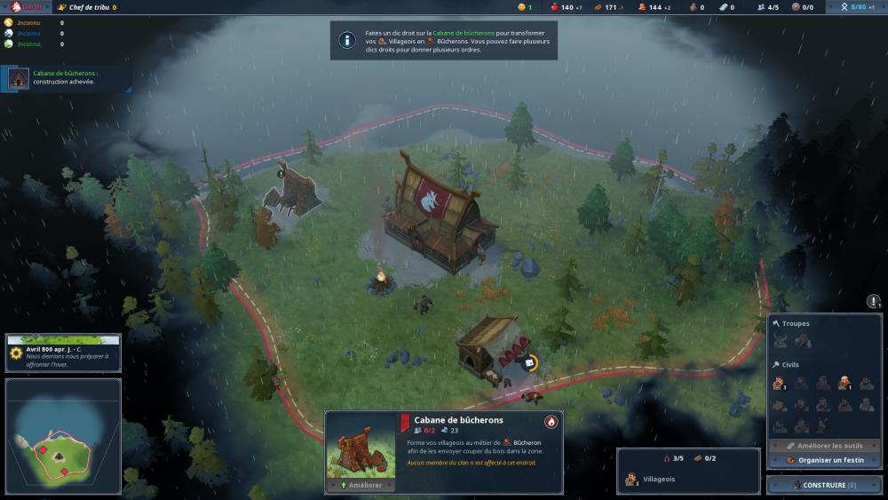 Northgard : Le village de départ