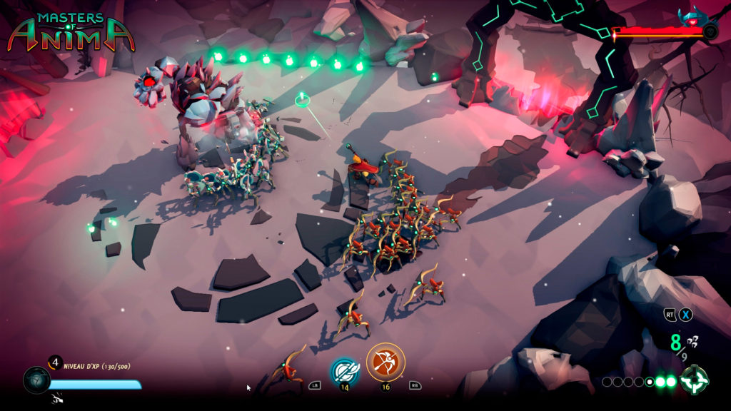 Masters of Anima combat contre boss