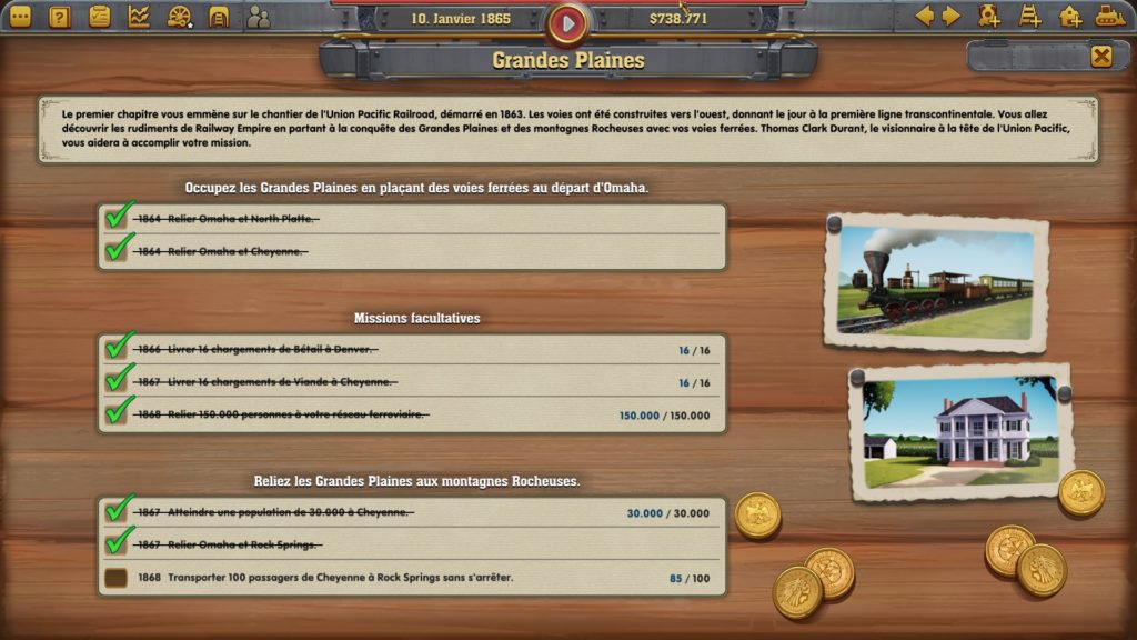 Railway Empire : Missions