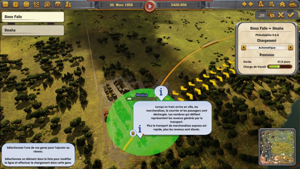 Railway Empire : Lignes