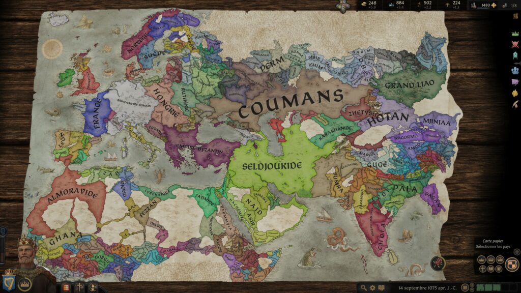 Carte de Crusader Kings 3